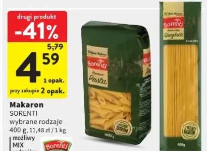 Makaron Sorenti wybrane rodzaje