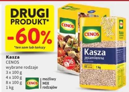 Kasza Cenos wybrane rodzaje