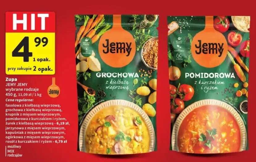 Zupa Jemy Jemy pomidorowa z kurczakiem i ryżem