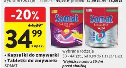 Kapsułki do zmywarki Somat