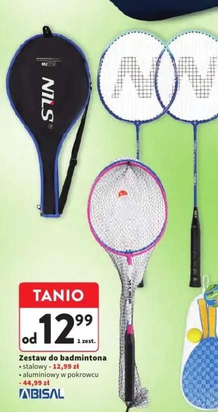 Zestaw do badmintona Abisal aluminiowy w pokrowcu