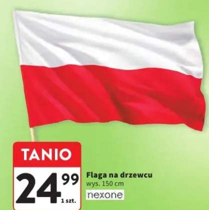 Flaga na drzewcu Nexone