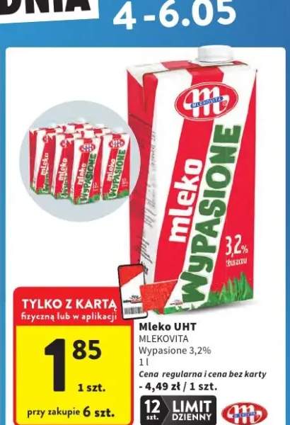 Mleko UHT Mlekovita Wypasione 3,2%