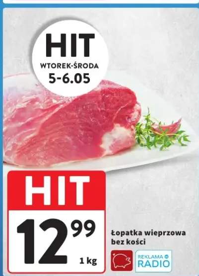 Łopatka wieprzowa bez kości