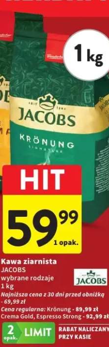 Kawa ziarnista Jacobs Espresso Strong wybrane rodzaje