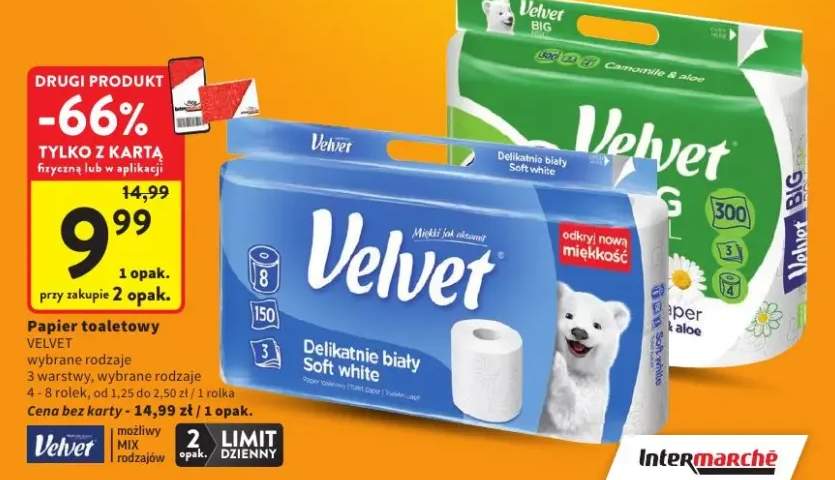 Papier toaletowy Velvet BIG Camomile & Aloe