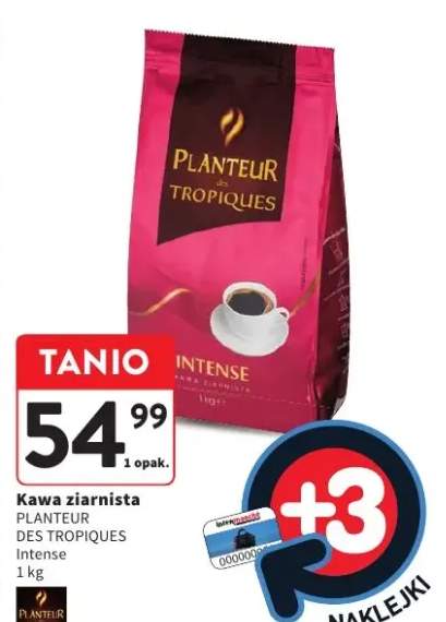 Kawa ziarnista Planteur des Tropiques Intense