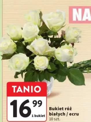 Bukiet róż ecru