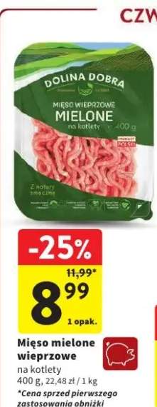 Mięso mielone wieprzowe na kotlety Dolina Dobra