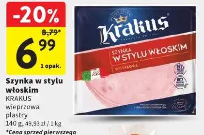 Szynka w stylu włoskim Krakus wieprzowa plastry