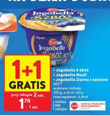 Jogurt Jogobella Ziarna i nasiona Zott