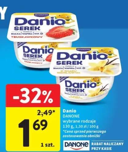 Serek Danio waniliowy Danone