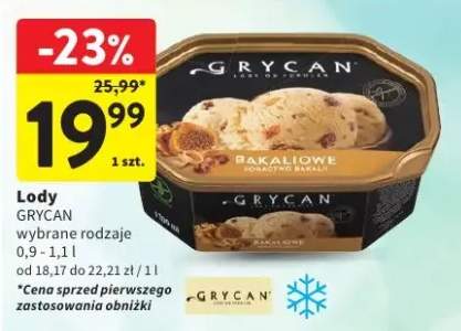 Lody Grycan bakaliowe
