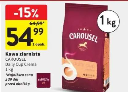 Kawa ziarnista Carousel Daily Cup Crema