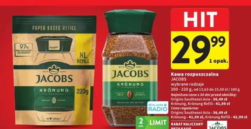 Kawa rozpuszczalna Jacobs Krönung