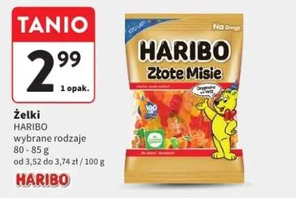 Żelki Haribo Złote Misie wybrane rodzaje