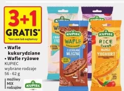 Wafle kukurydziane Kupiec wybrane rodzaje