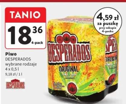 Piwo Desperados wybrane rodzaje 4-pack