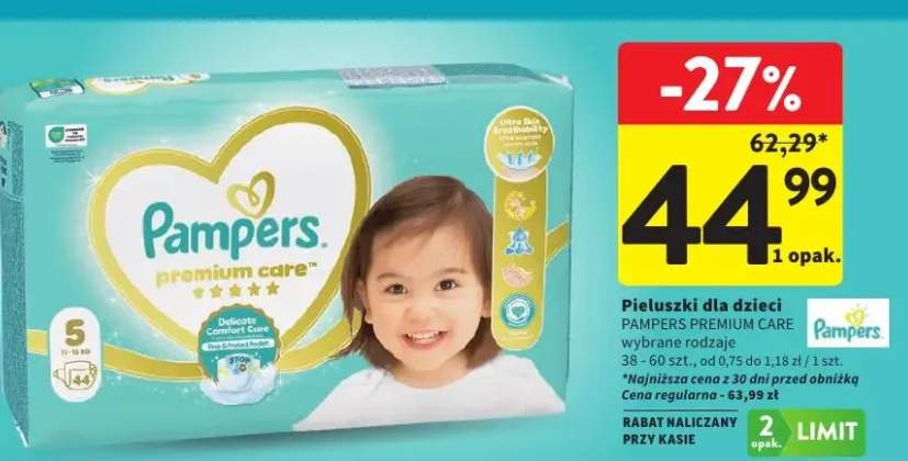 Pieluchy dla dzieci Pampers Premium Care