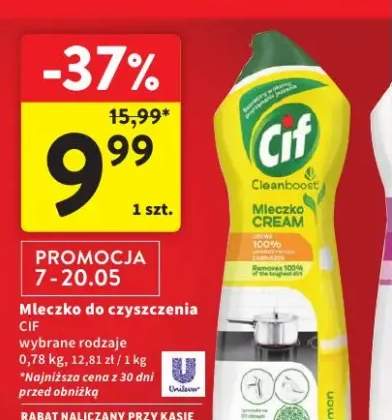 Mleczko do czyszczenia Cif Cleanboost