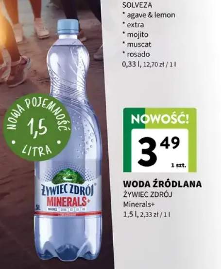 Woda źródlana Żywiec Zdrój Minerals+