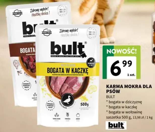 Karma mokra dla psów Bult bogata w kaczkę