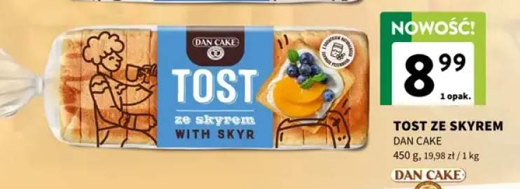 Tost ze skyrem Dan Cake