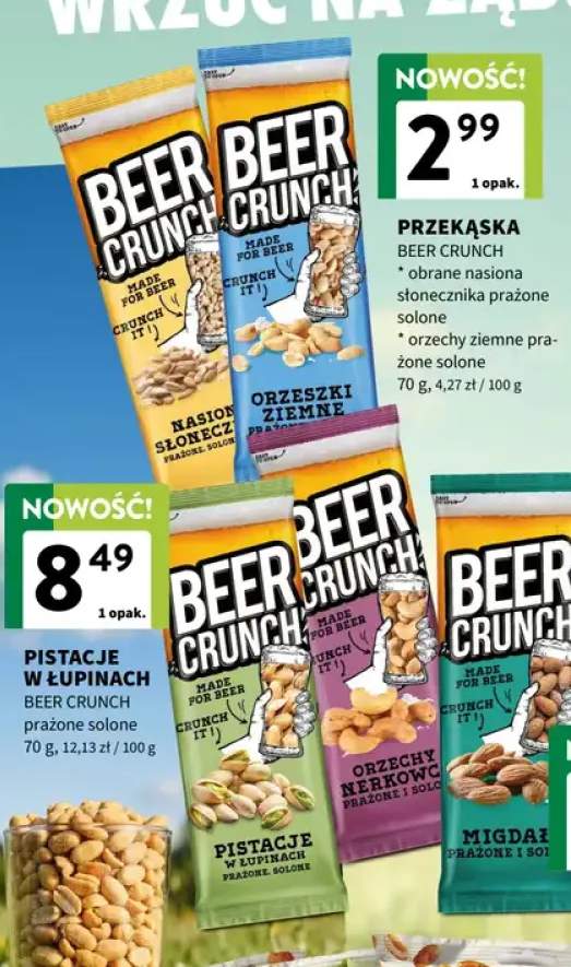 Przekąska Beer Crunch orzechy ziemne prażone solone