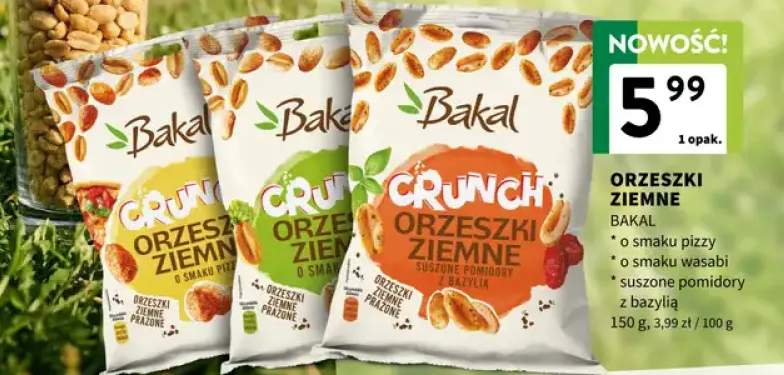 Orzeszki ziemne Crunch Bakal o smaku pizzy