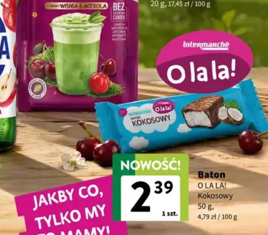 Matcha Latte Zero bez dodatku cukru o smaku wiśnia & acerola Mokate