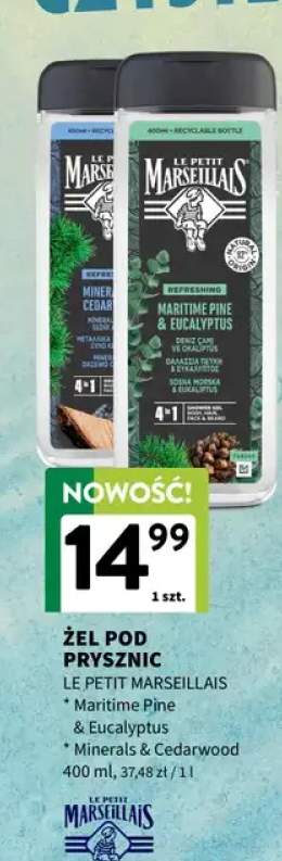 Żel pod prysznic Le Petit Marseillais Minerals & Cedarwood