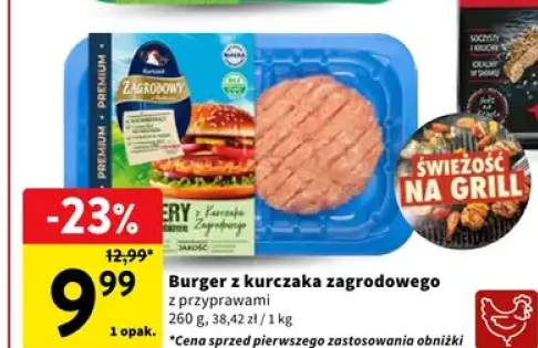 Burger z kurczaka zagrodowego z przyprawami Zagrodowy