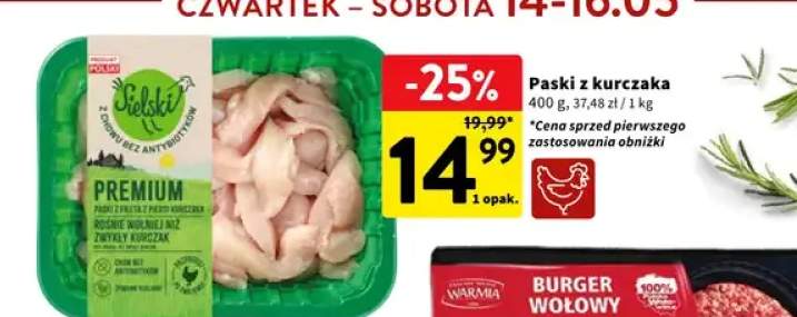 Paski z kurczaka Sielski Premium