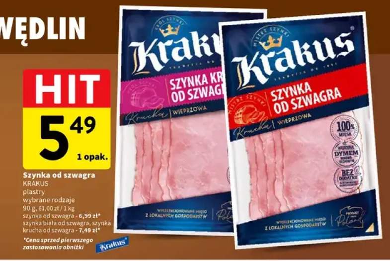 Szynka od szwagra Krakus plastry