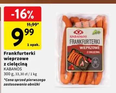 Frankfurterki wieprzowe z cielęciną Kabanos