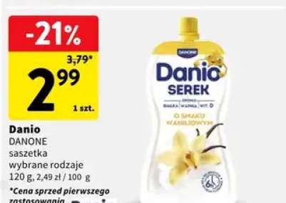 Danio serek Danone saszetka wybrane rodzaje