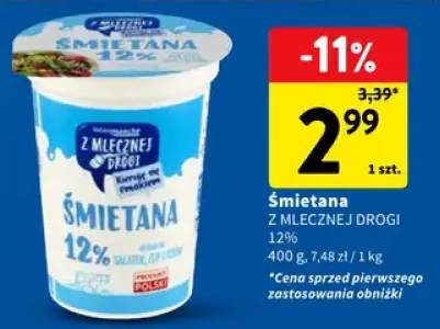 Śmietana Z Mlecznej Drogi 12%