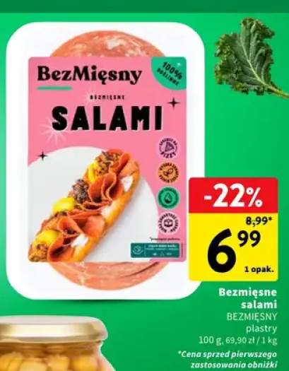 Bezmięsne salami BezMięsny plastry