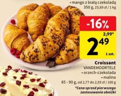 Croissant Vandemoortele malina