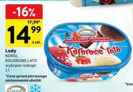 Lody Koral Kolorowe Lato