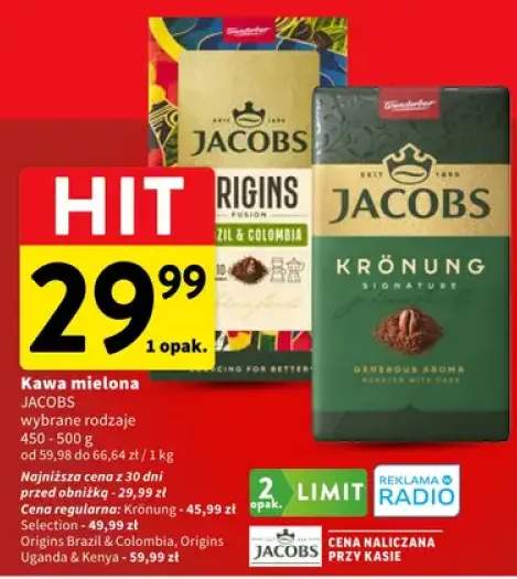 Kawa mielona Jacobs