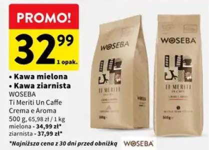 Kawa ziarnista Woseba Ti Meriti Un Caffe Crema e Aroma