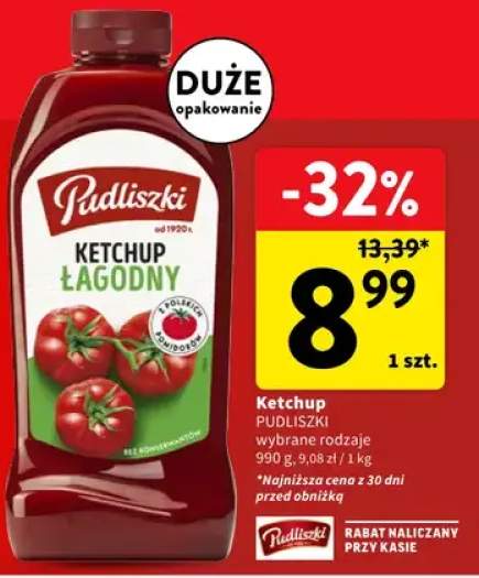 Ketchup Pudliszki łagodny