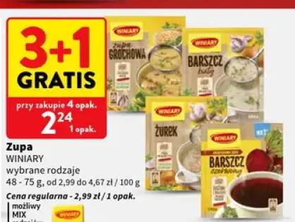 Zupa Winiary wybrane rodzaje