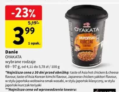 Danie Oyakata japońskie wybrane rodzaje