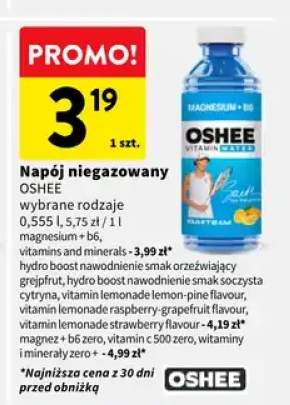 Napój niegazowany Oshee magnesium+b6 wybrane rodzaje