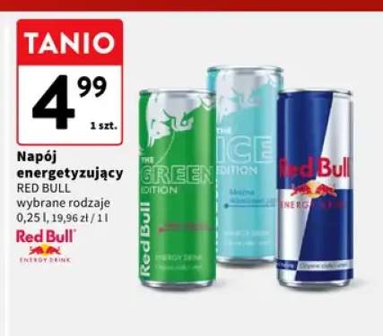 Napój energetyzujący Red Bull wybrane rodzaje