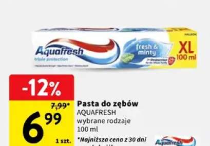Pasta do zębów Aquafresh wybrane rodzaje
