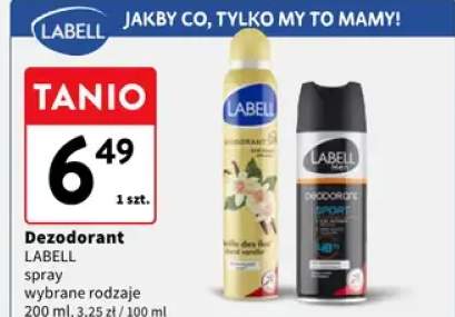 Dezodorant Labell spray wybrane rodzaje