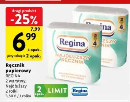 Ręcznik papierowy Regina 2 warstwy Najdłuższy